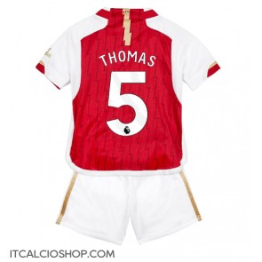 Arsenal Thomas Partey #5 Prima Maglia Bambino 2023-24 Manica Corta (+ Pantaloni corti)